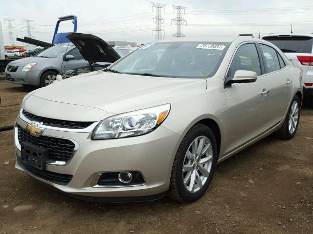 1G11F5SL2FF301195 - 2015 CHEVROLET MALIBU LTZ GOLD photo 2