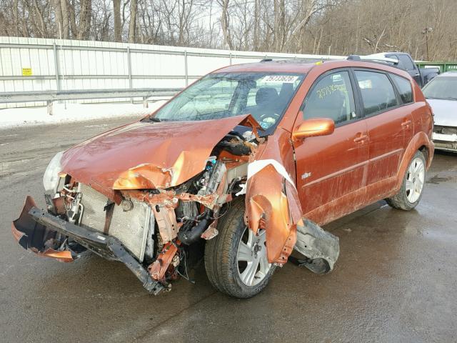 5Y2SL638X5Z424468 - 2005 PONTIAC VIBE ORANGE photo 2