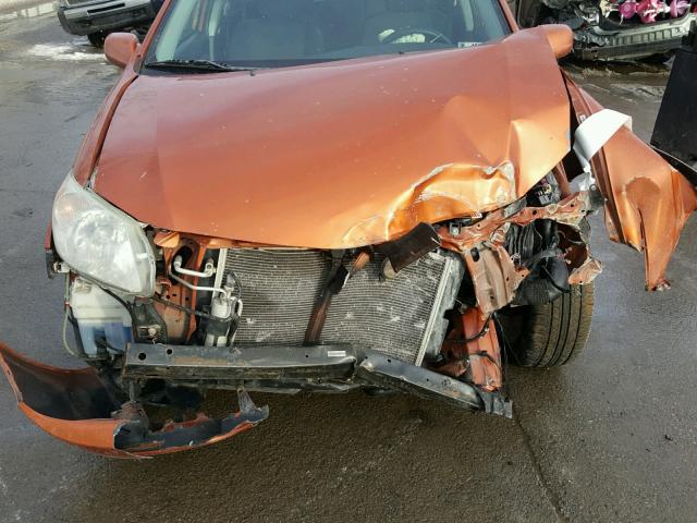 5Y2SL638X5Z424468 - 2005 PONTIAC VIBE ORANGE photo 7