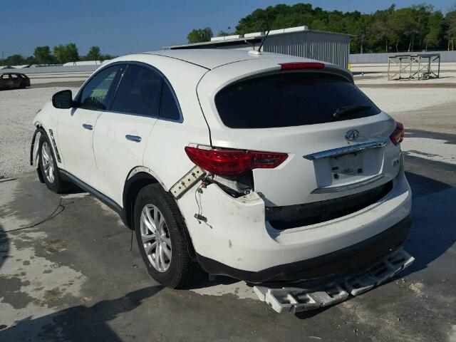 JN8AS1MU0CM120450 - 2012 INFINITI FX35 WHITE photo 3