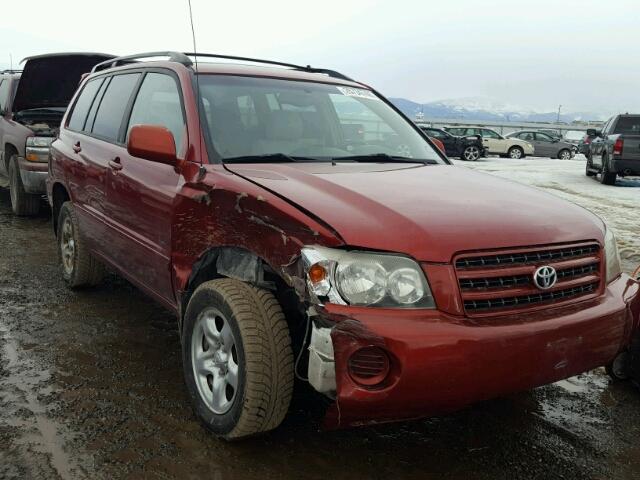 JTEHD21A320013513 - 2002 TOYOTA HIGHLANDER RED photo 1