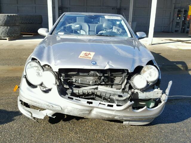 WDBTK75G95T043200 - 2005 MERCEDES-BENZ CLK 500 SILVER photo 10