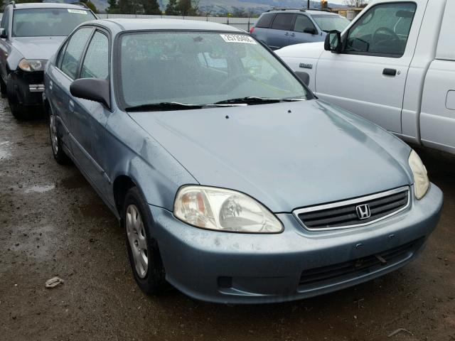 2HGEJ6610YH521637 - 2000 HONDA CIVIC BASE GREEN photo 1