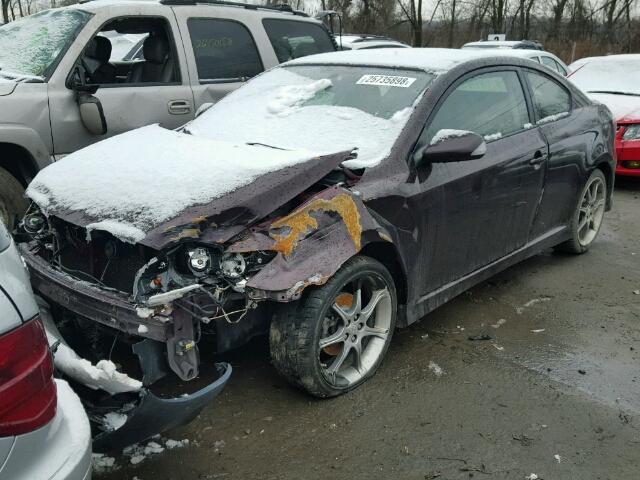 JTKDE167780253785 - 2008 TOYOTA SCION TC RED photo 2