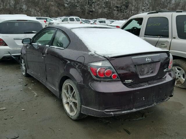 JTKDE167780253785 - 2008 TOYOTA SCION TC RED photo 3