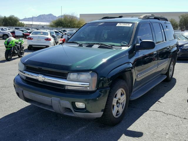 1GNET16S626130612 - 2002 CHEVROLET TRAILBLAZE GREEN photo 2