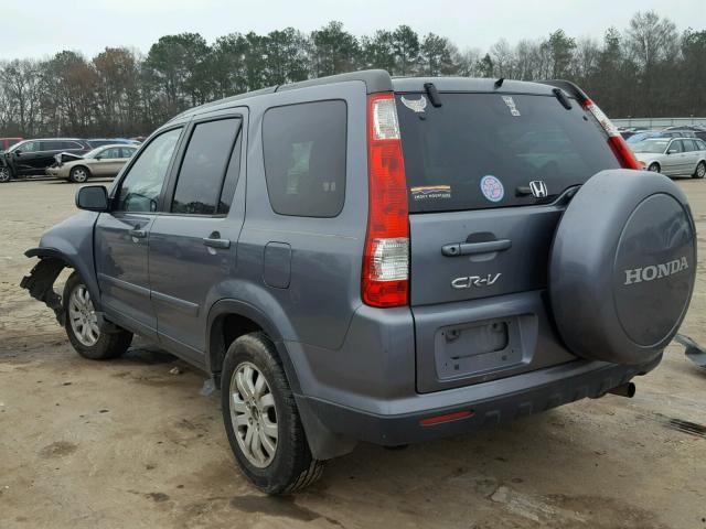 SHSRD78936U420216 - 2006 HONDA CR-V SE GRAY photo 3