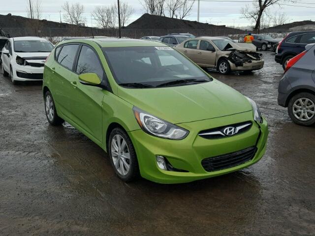 KMHCU5AE4EU187540 - 2014 HYUNDAI ACCENT GLS GREEN photo 1