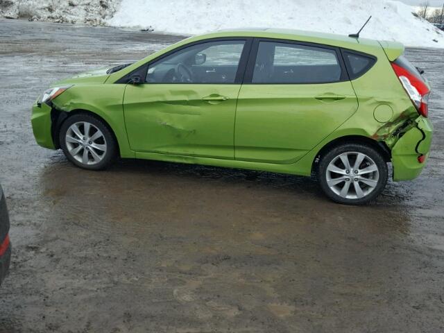 KMHCU5AE4EU187540 - 2014 HYUNDAI ACCENT GLS GREEN photo 9