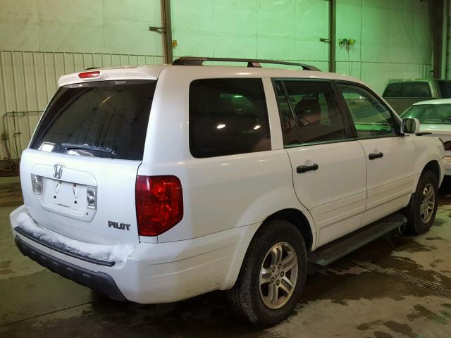 5FNYF18485B062088 - 2005 HONDA PILOT EX WHITE photo 4