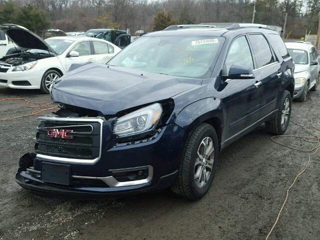 1GKKVSKD5FJ297716 - 2015 GMC ACADIA SLT BLUE photo 2