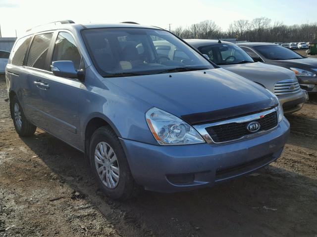 KNDMG4C71C6478183 - 2012 KIA SEDONA LX BLUE photo 1