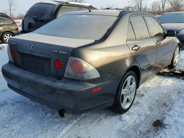 JTHBD192540094176 - 2004 LEXUS IS 300 GRAY photo 4