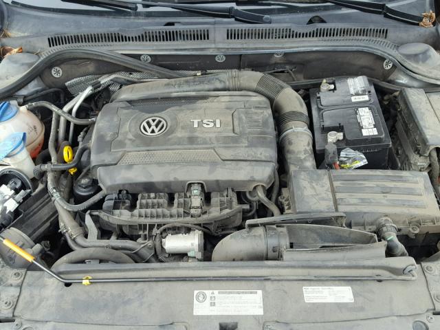 3VWD17AJ8EM364134 - 2014 VOLKSWAGEN JETTA SE GRAY photo 7