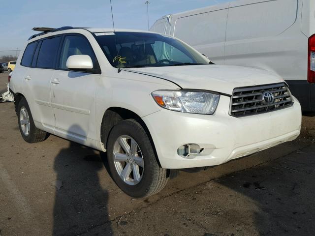 5TDBK3EH4AS012363 - 2010 TOYOTA HIGHLANDER WHITE photo 1