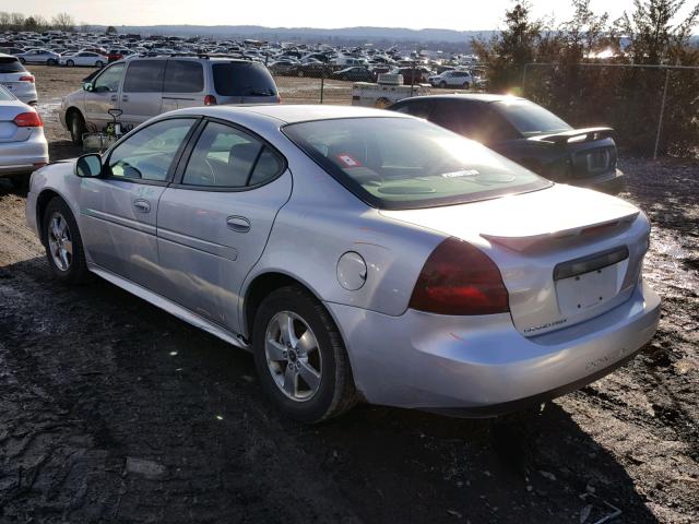 2G2WP522751277634 - 2005 PONTIAC GRAND PRIX SILVER photo 3