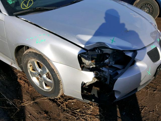 2G2WP522751277634 - 2005 PONTIAC GRAND PRIX SILVER photo 9
