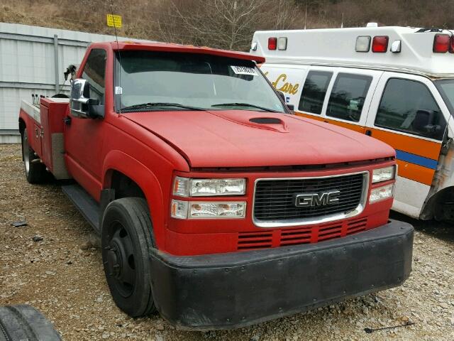 3GDKC34G91M111987 - 2001 GMC SIERRA C35 RED photo 1