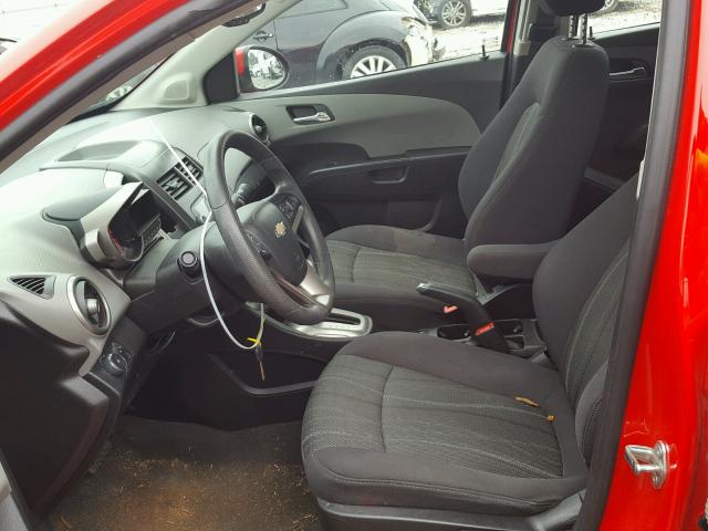 1G1JC5SH3E4226442 - 2014 CHEVROLET SONIC LT RED photo 5