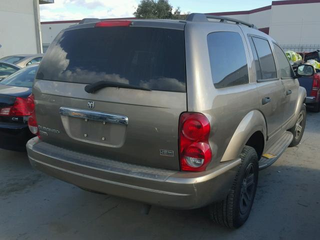 1D4HD58D64F212502 - 2004 DODGE DURANGO LI GRAY photo 4