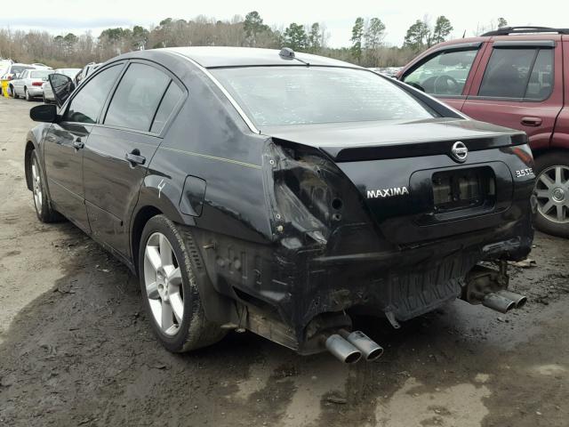 1N4BA41E34C855924 - 2004 NISSAN MAXIMA SE BLACK photo 3