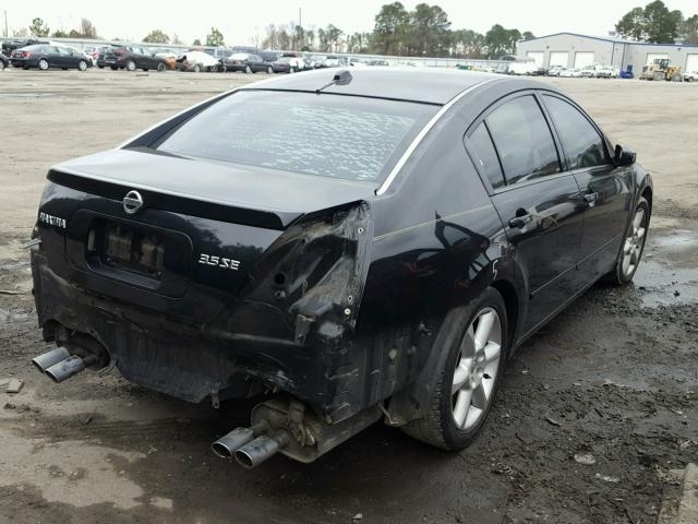 1N4BA41E34C855924 - 2004 NISSAN MAXIMA SE BLACK photo 4