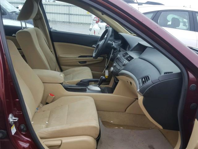 1HGCP2F43CA053161 - 2012 HONDA ACCORD LXP MAROON photo 5