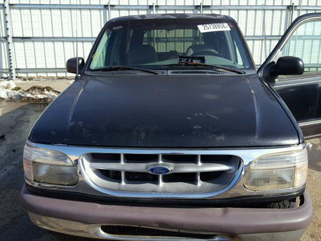 1FMDU35P9VUB29069 - 1997 FORD EXPLORER BLACK photo 9