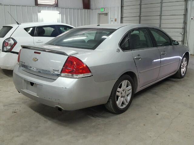 2G1WC583081205467 - 2008 CHEVROLET IMPALA LT SILVER photo 4