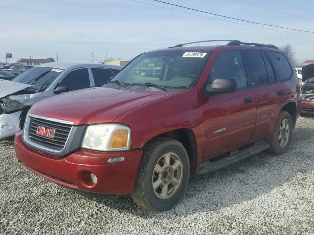 1GKDS13S122283258 - 2002 GMC ENVOY RED photo 2