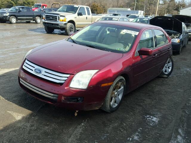 3FAHP01137R145989 - 2007 FORD FUSION SE MAROON photo 2