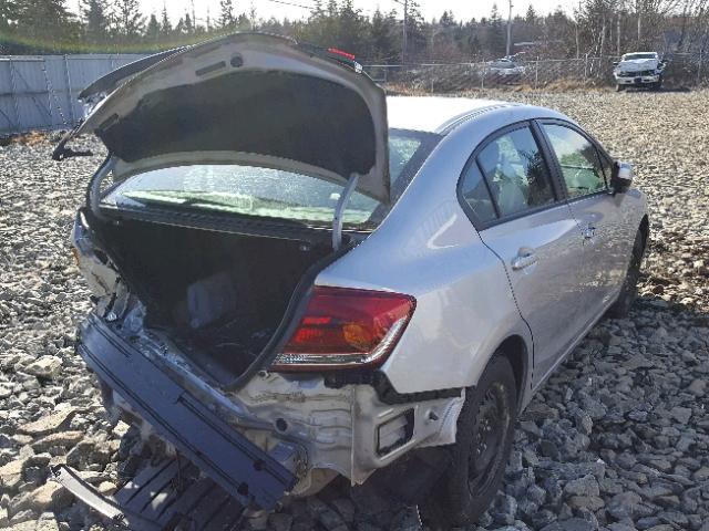 2HGFB2F51FH051614 - 2015 HONDA CIVIC LX SILVER photo 4