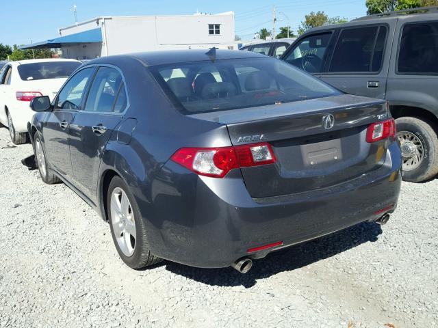 JH4CU2F65AC027539 - 2010 ACURA TSX GRAY photo 3