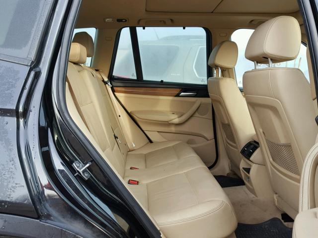 5UXWX9C57D0A28550 - 2013 BMW X3 XDRIVE2 BLACK photo 6