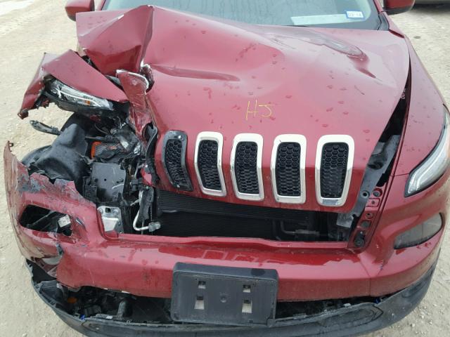 1C4PJLCB5GW230604 - 2016 JEEP CHEROKEE L RED photo 7