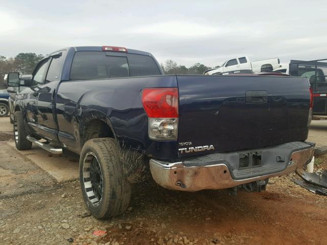 5TFSV541X7X001720 - 2007 TOYOTA TUNDRA DOU BLUE photo 3