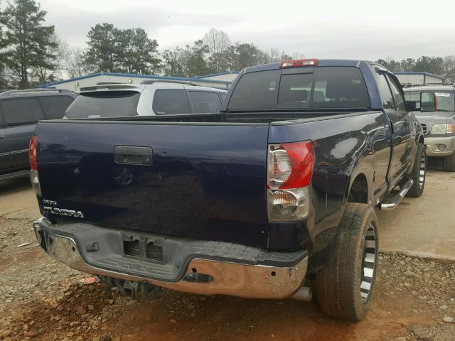 5TFSV541X7X001720 - 2007 TOYOTA TUNDRA DOU BLUE photo 4