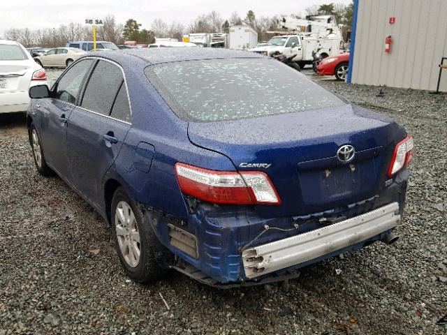 4T1BB46K19U067033 - 2009 TOYOTA CAMRY HYBR BLUE photo 3