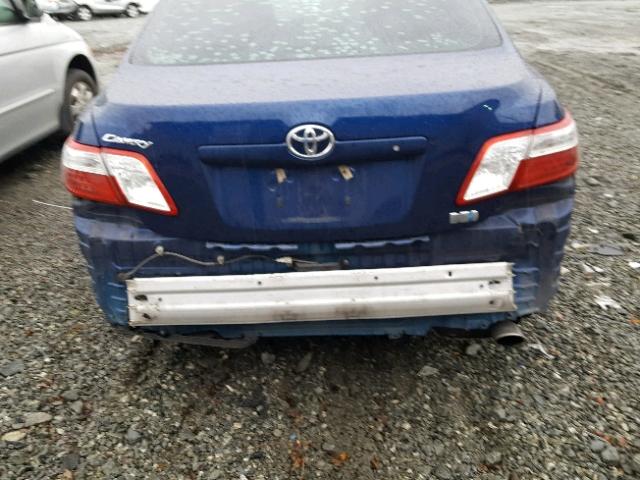 4T1BB46K19U067033 - 2009 TOYOTA CAMRY HYBR BLUE photo 9