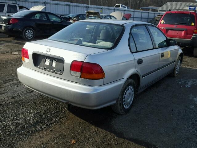 2HGEJ6629TH553312 - 1996 HONDA CIVIC DX SILVER photo 4