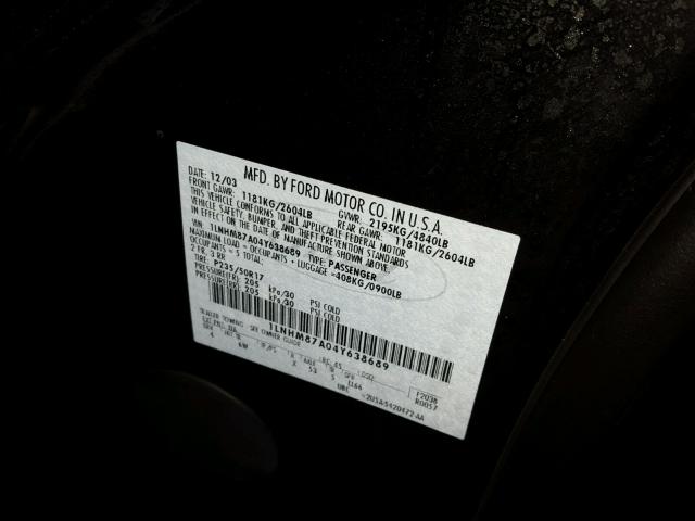 1LNHM87A04Y638689 - 2004 LINCOLN LS Qara foto 10