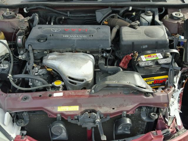 4T1BE30K55U036985 - 2005 TOYOTA CAMRY LE BURGUNDY photo 7