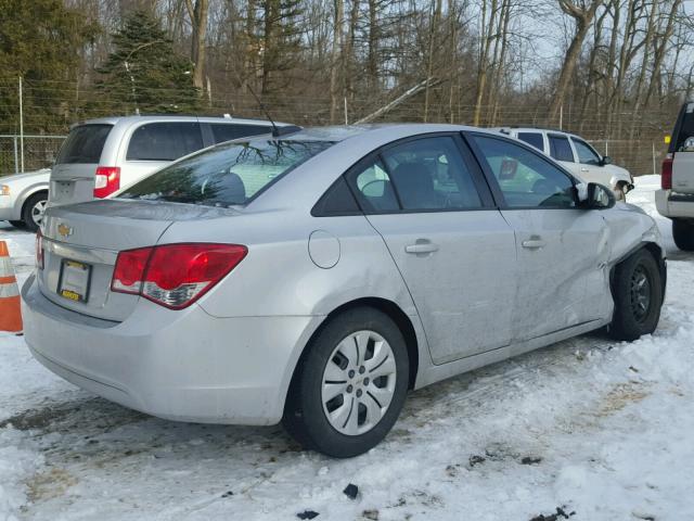 1G1PA5SG8F7184907 - 2015 CHEVROLET CRUZE LS SILVER photo 4