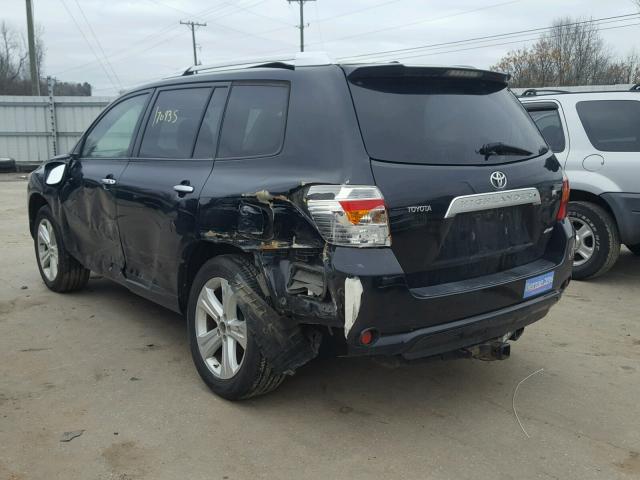 JTEES42A492134889 - 2009 TOYOTA HIGHLANDER BLACK photo 3