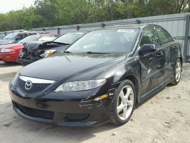 1YVFP80C535M48945 - 2003 MAZDA 6 I BLACK photo 2