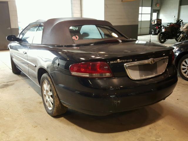 1C3EL75RX2N259182 - 2002 CHRYSLER SEBRING GT BLACK photo 3