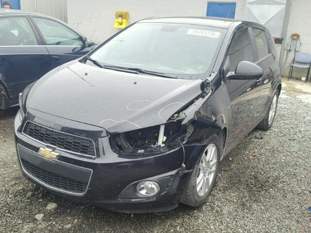 1G1JC6SH4D4182049 - 2013 CHEVROLET SONIC LT BLACK photo 2