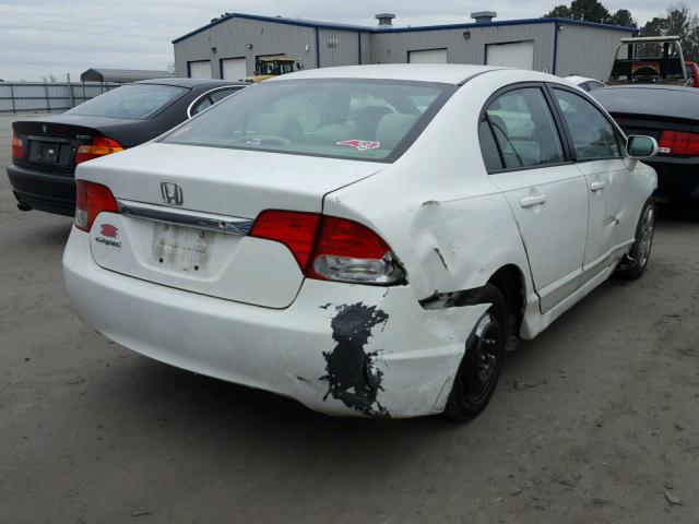 2HGFA1F52BH531426 - 2011 HONDA CIVIC LX WHITE photo 4