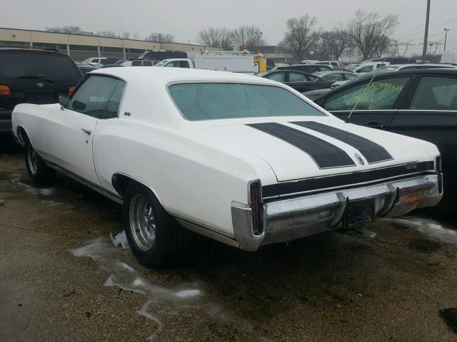 138571K158453 - 1971 CHEVROLET MONTECARLO WHITE photo 3