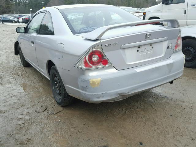 1HGEM22581L101299 - 2001 HONDA CIVIC LX SILVER photo 3